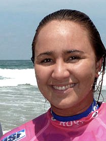 Carissa Moore durante un torneo