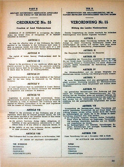 Ordenanza n.° 55 de fundación del estado