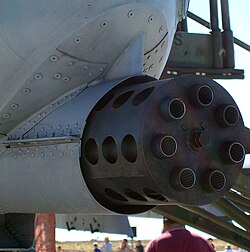 Cañón GAU-8 Avenger del A-10