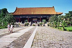 Vista general de las Tumbas Ming en los alrededores de Pekín