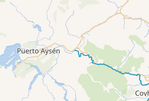 Mapa de la cuenca del río Simpson