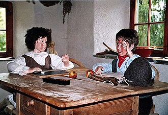 Imágenes de Heidi y Pedro en Maienfeld