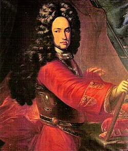 Ilustración del archiduque Carlos como pretendiente a la corona del Reino de España