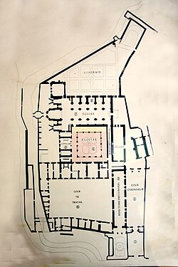 Planta de la abadía