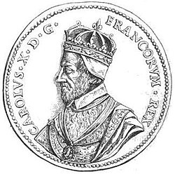 Medalla de Carlos X, pretendiente al trono de la Liga.