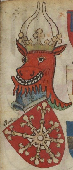 Antiguo escudo de armas de la familia Cleves