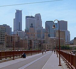 Vista urbana de Mineápolis