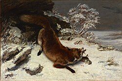 Zorro en la nieve, 1860, Museo de Arte de Dallas