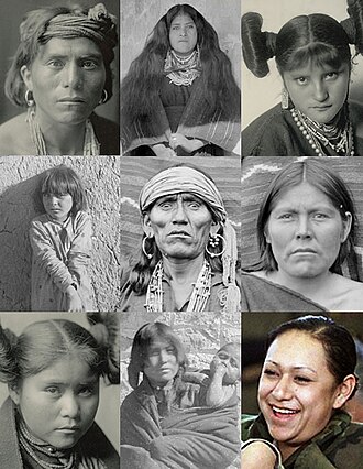 Retratos fotográficos históricos de indígenas hopis.