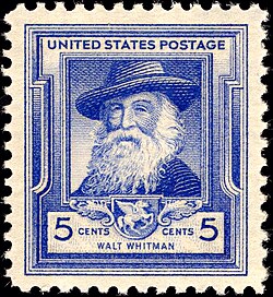 Sello conmemorativo de Estados Unidos dedicado a Whitman
