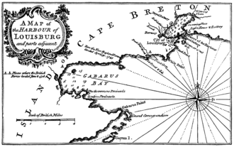 Mapa histórico de la fortaleza de Luisburgo