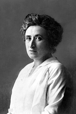 Retrato formal de Rosa Luxemburgo