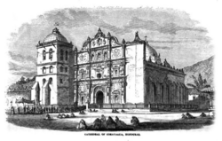 Grabado antiguo de la Catedral