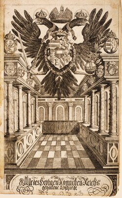 Dibujo histórico del siglo XVI que representa una sesión del Reichstag