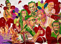 Mural del festival Vincy Mas