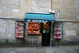 Pequeña tienda que ilustra una empresa individual