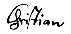 Firma autógrafa de Cristián IV de Dinamarca