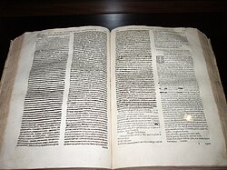 Texto histórico censurado con tachaduras