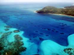 Isla colombiana de Providencia en el mar Caribe