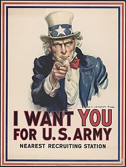 Cartel de reclutamiento del Tío Sam