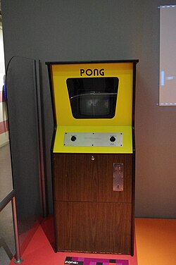 Máquina recreativa del videojuego Pong