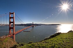 El Golden Gate visto desde los promontorios Marín