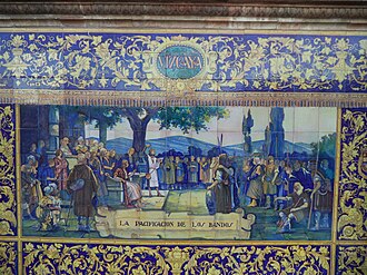 Placa o relieve sobre la pacificación de los bandos