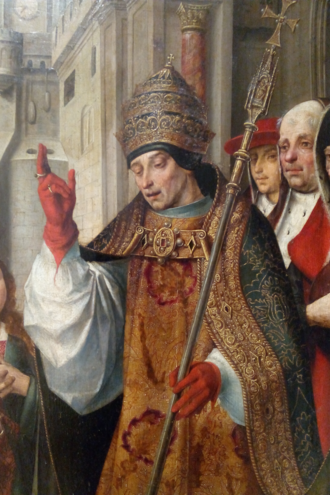 Detalle del políptico de Santa Auta, siglo XV