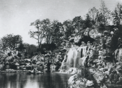 Fotografía histórica de la Gran Cascada por Charles Marville
