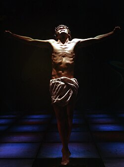 Jesucristo Superstar, protagonizado por Paul Nicholas, en el Palace Theatre, Londres en 1972.