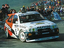 Bruno Thiry compitiendo en el Rally Cataluña de 1996