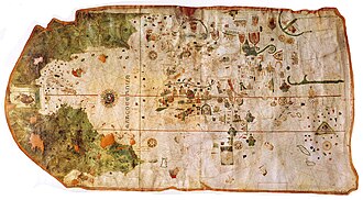 El mapa de Juan de la Cosa, dibujado en 1500