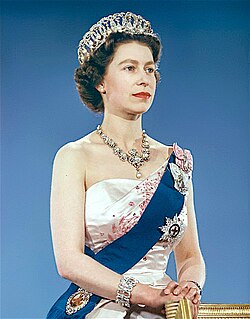 Isabel II, reina del Reino Unido.