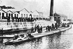 Submarino alemán en Santander