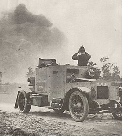 Vehículo blindado Minerva en 1914