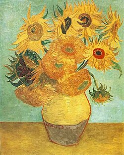 Doce girasoles de Vincent van Gogh