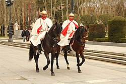 Coraceros de la Guardia Real en formación
