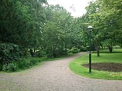 Paisaje urbano de Landskrona durante el verano