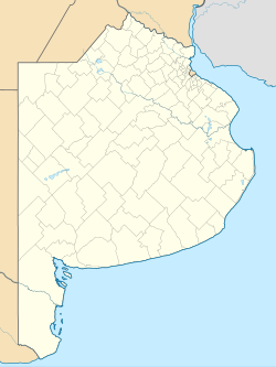 Vista de la zona rural de Cascadas en la provincia de Buenos Aires