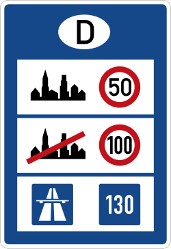 Limitaciones de velocidad en Alemania
