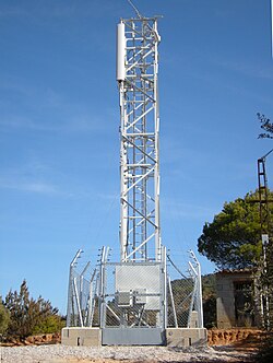 Antena en entorno rural