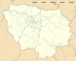Ubicación de Saint-Germain-en-Laye en la región de Isla de Francia