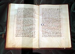 Manuscrito medieval de la obra De re rustica conservado en Florencia