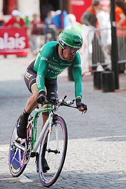 Retrato del ciclista Anthony Charteau