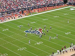 Partido entre los Tennessee Titans y los Houston Texans en el Reliant Stadium en 2005