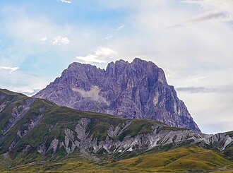 Corno Grande en el macizo del Gran Sasso