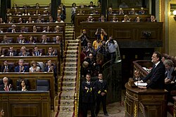 Debate parlamentario de investidura en el Congreso
