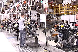 Vista general de la Fábrica de Renault en Valladolid en el año 2018