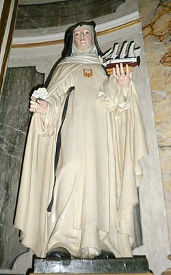 Talla de Santa María de Cervelló en la Iglesia de Santa María de Bermeo
