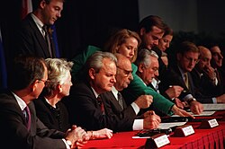 Firma de los Acuerdos de Dayton